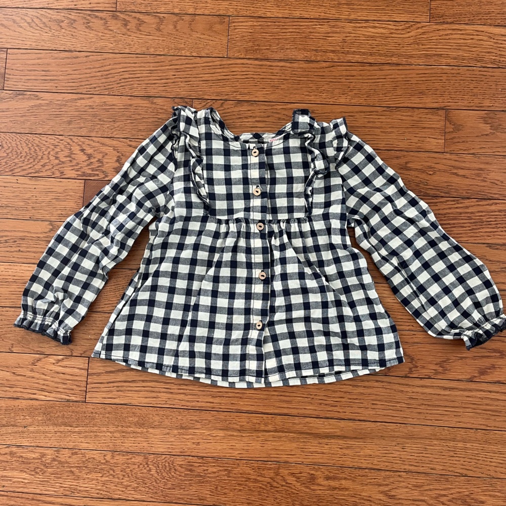 Zara Checked Blouse
